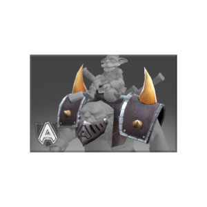 Autographed Formed Alloy Pauldrons